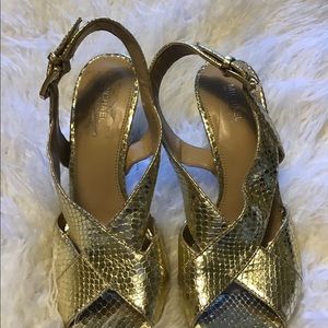 Michael Kors gold heals